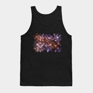 Peach and Purple Nebula Tank Top